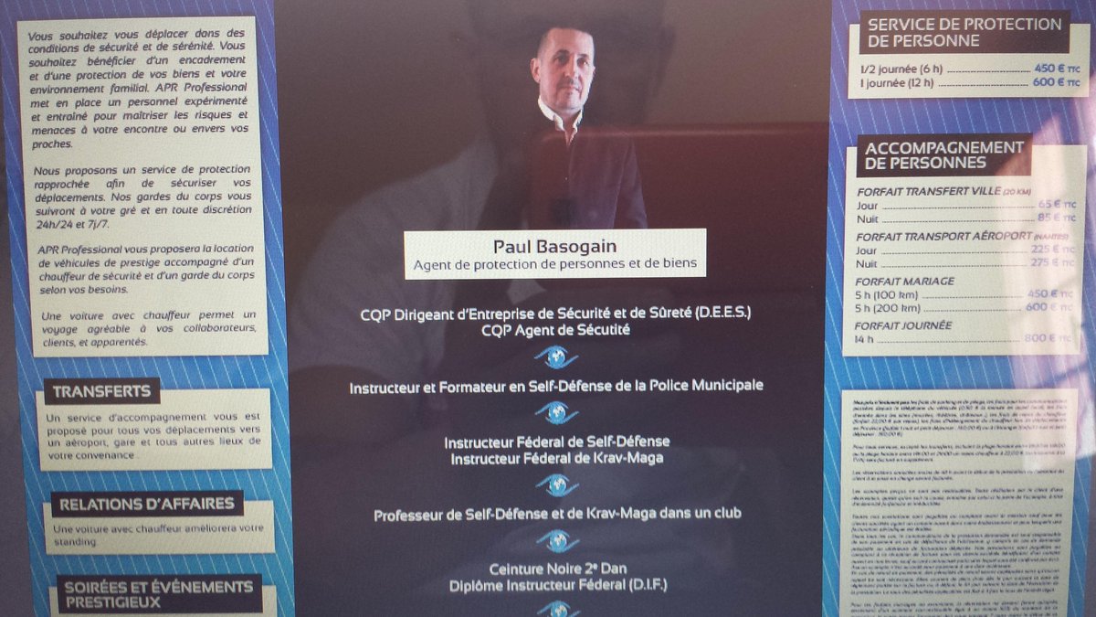 Plaquette d'information.