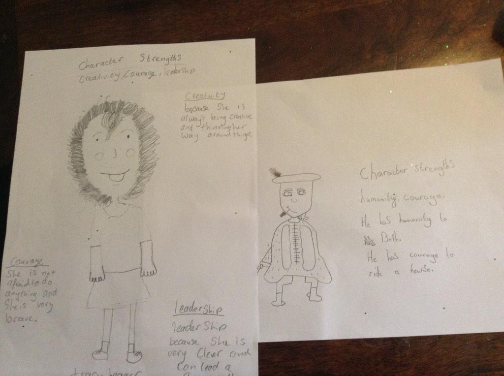 Creatingpm's tweet image. CPM's @missrosab teaching primary school students at St Augustine's character strengths