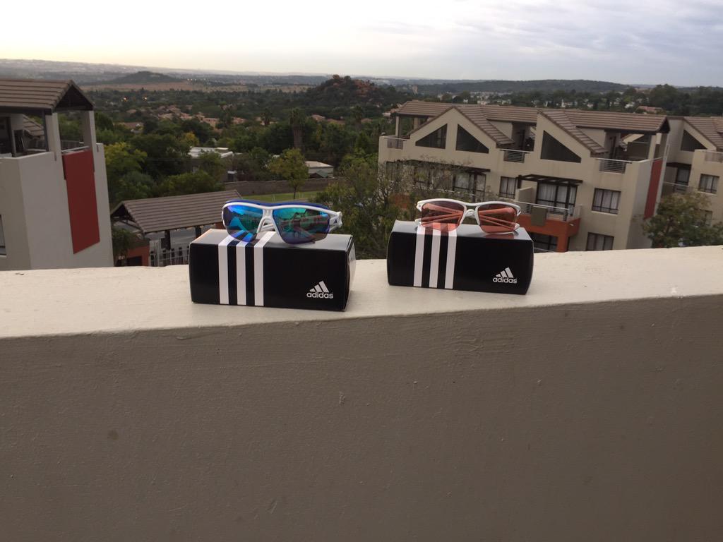 bell_vanessa's tweet photo. Chuffed with these from @adidaseyewear !! Thank you, cant wait to wear them.. @BellsMidasLGE http://t.co/L1zuUkrOa6