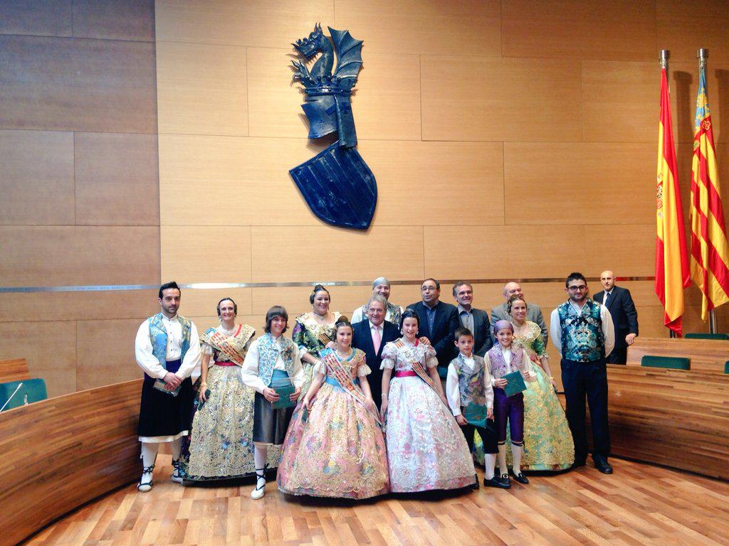 MIAPoblaLlarga's tweet image. Recepció Fallera2015 en la Diputació de València.  
#FallaElColmenar #FallaSantJosep #FallaElCastell