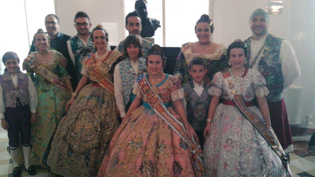 MIAPoblaLlarga's tweet image. Recepció Fallera2015 en la Diputació de València.  
#FallaElColmenar #FallaSantJosep #FallaElCastell