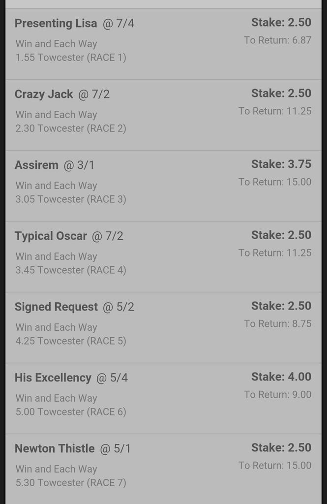 HorseTipsUk1's tweet image. HORSE TIPS FOR HEXHAM AND TOWCESTER

#HTUK1 

RT RT RT