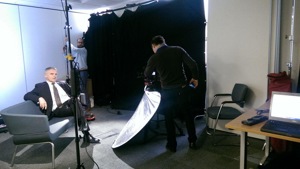 Set up for filming our consultants. Exciting! @advbusiness