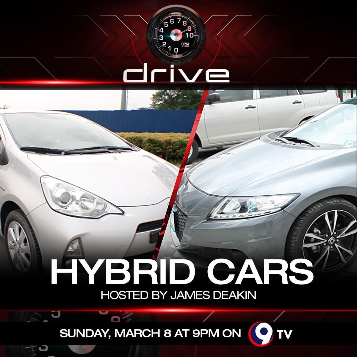 9tvph's tweet photo. Tonight at 9PM on Drive, James Deakin tests out two of available hybrid cars in the country. http://t.co/dhj5NUEpaz