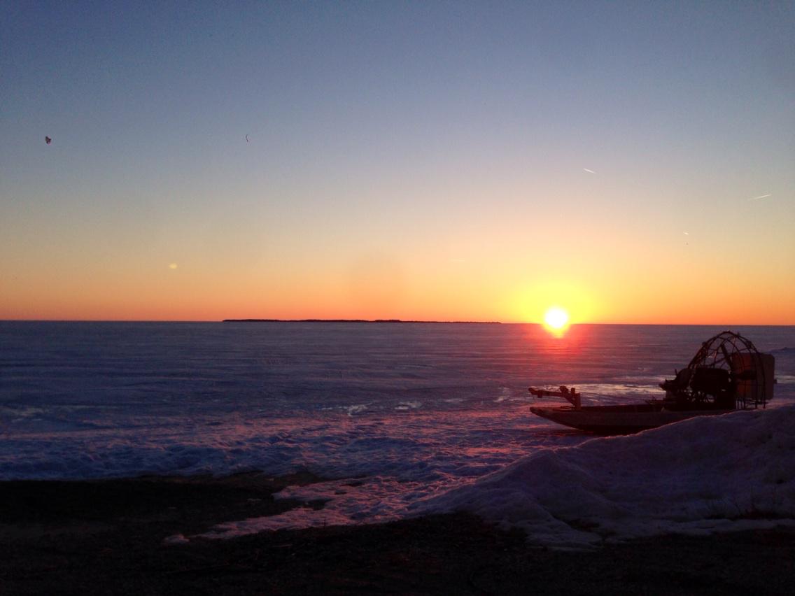 RT @catawbaislife: Sunrise over Kelleys Island.  <a href="/Kelleys_Island/">Kelleys Island C.C.</a> #LakeErieLove