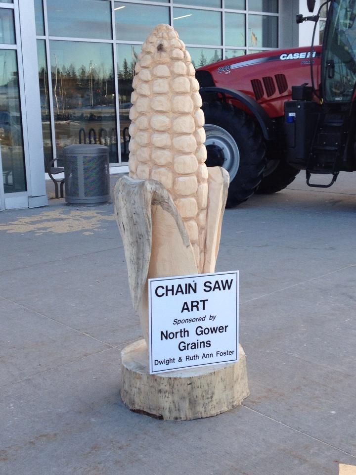 McphailShelley's tweet photo. @OttawaFarmShow you can see this one of a kind corn cob auctioned off for charity today - noon #ovfs15 @FosterDwight http://t.co/EPNlyoq4Yn