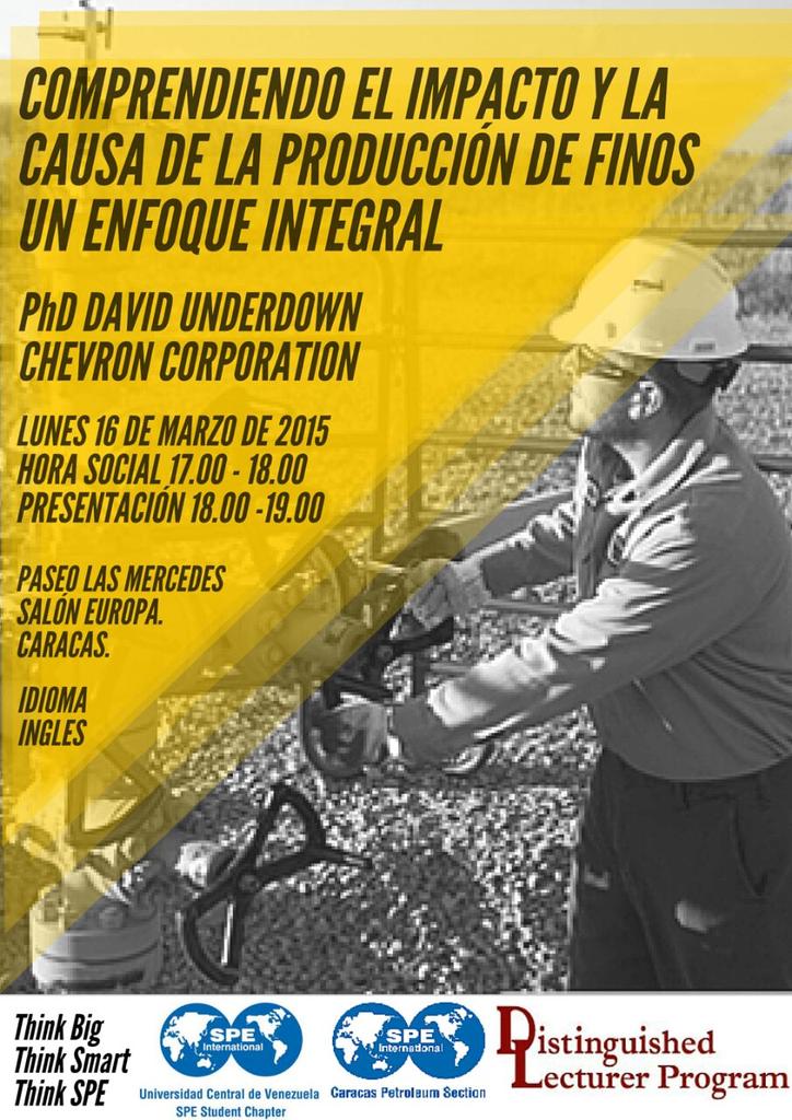 Este lunes 16/03 no te pierdas la charla de la SPE, totalmente gratis! #Petróleo #SPEUCV <a href="/specaracas/">specaracas </a>. RT