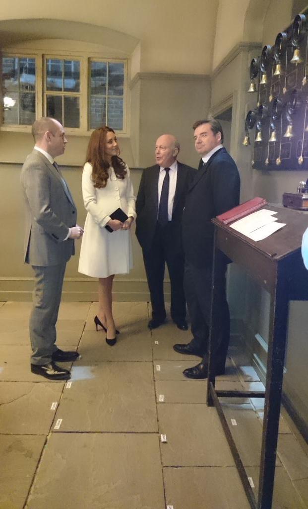 KensingtonRoyal's tweet photo. .@DowntonAbbey attracts an audience of around 120 million worldwide. HRH toured the studio home @ealingstudios today http://t.co/SKlvadhZbd