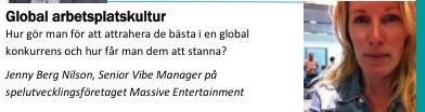 EgoWera's tweet photo. Jenny från spelutvecklingsföretaget MASSIVE Om delaktighet, kreativitet- en global arbetsplatskultur
#arbetsliv15 http://t.co/V25PYizdUQ