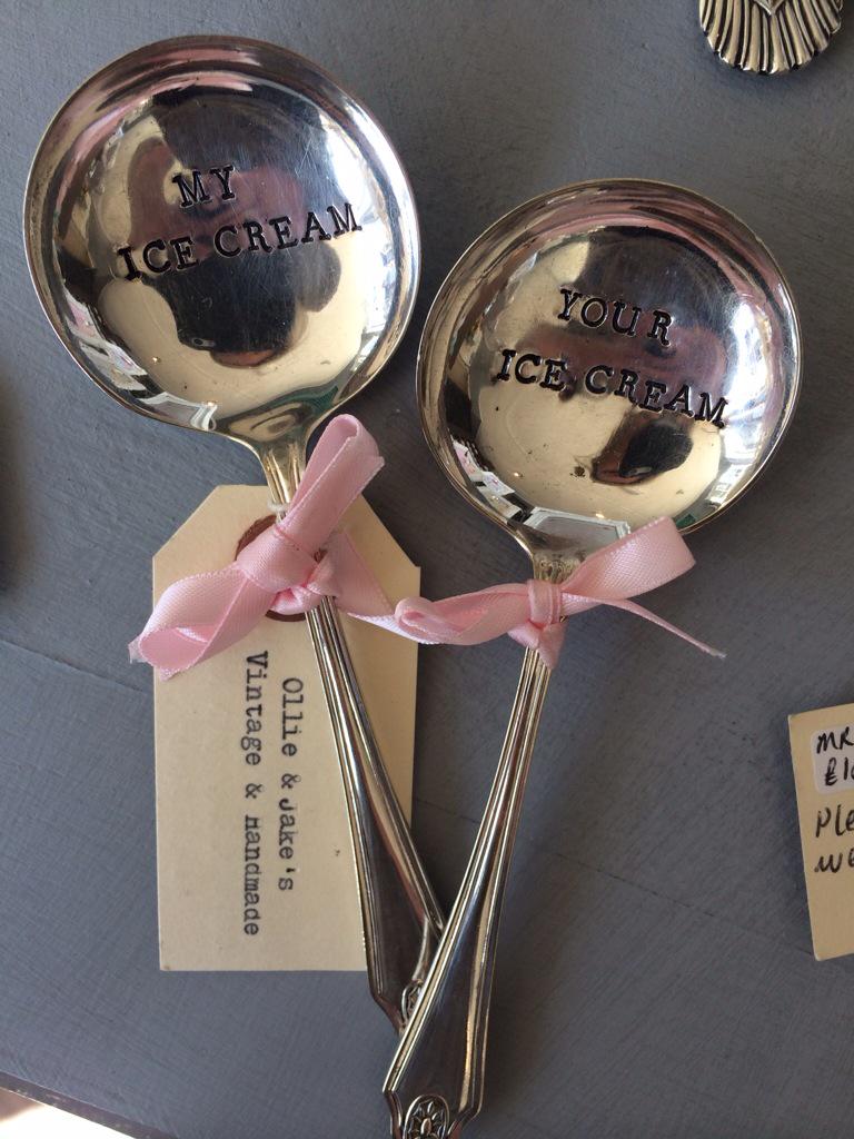 pixiegreenmh's tweet image. Ollie &amp;amp; Jake's hand stamped vintage cutlery has arrived! Perfect Mothers Day gift #vintage #MarketHarborough #pretty
