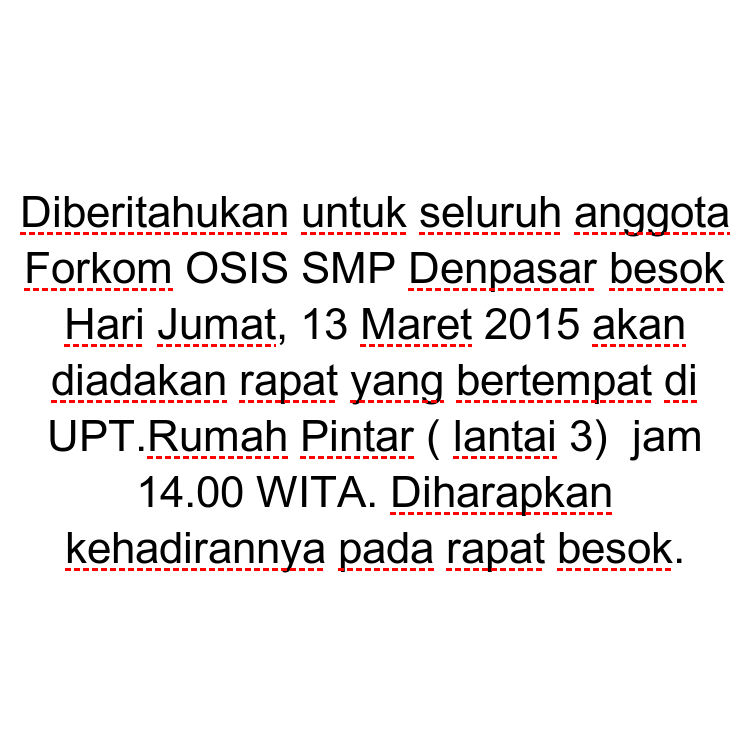 Selamat malam denpasar :) ditunggu kehadirannya untuk seluruh anggota FORKOM OSIS SMP besok :) #TEAMUP!!!
