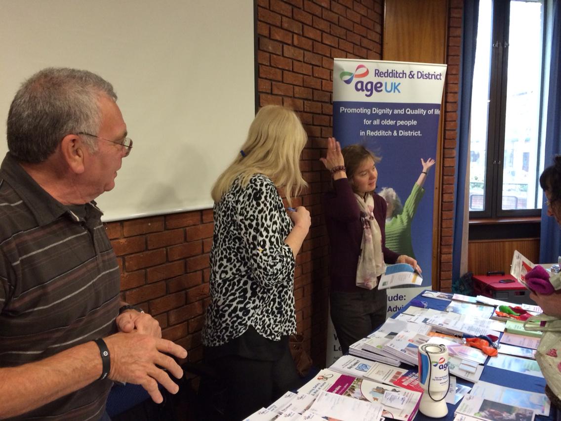 Age UK at the Older People's Services Morning at Redditch Town Hall. A fabulous morning and a great turn out.