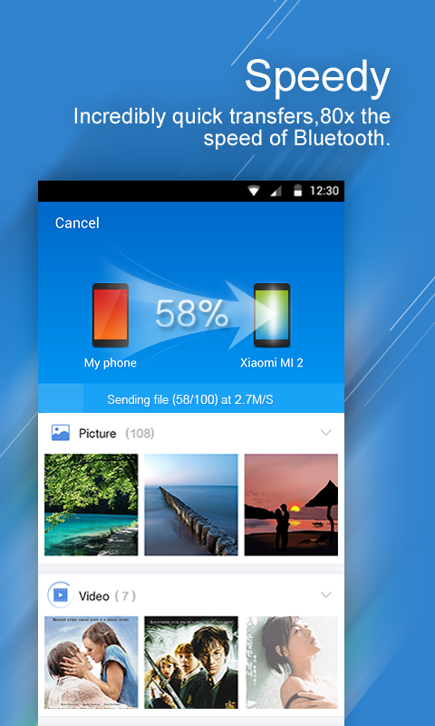 CMTransfer's tweet image. CM Transfer, a new app from Cheetah Mobile, is coming soon.
It must be the fastest mobile file transfer app.