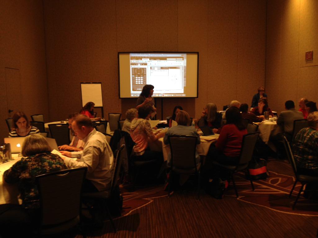 bdunnicliffe's tweet photo. NCTM Principles to Action+TI= Awesome! Great session @EnglandKatie  and @rcaseyky ! #T3Learns #T3IC http://t.co/frWGkCj45u