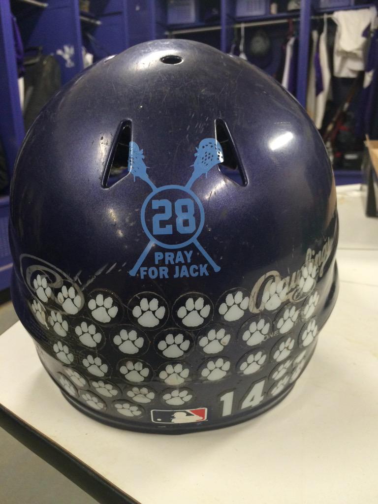 SaludaBaseball's tweet image. Showing support for injured Chapin Lax player Jack Enright. #PrayForJack