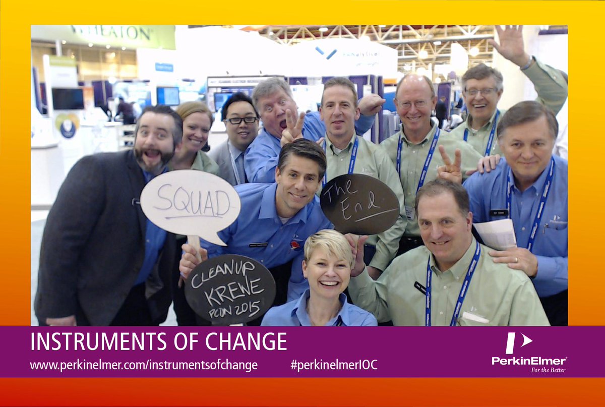 achaneyray's tweet photo. Great times #Pittcon15! We are all Instruments of Change! http://t.co/VKU5D9VQxo #PerkinElmerIOC http://t.co/iaTebNUVgZ