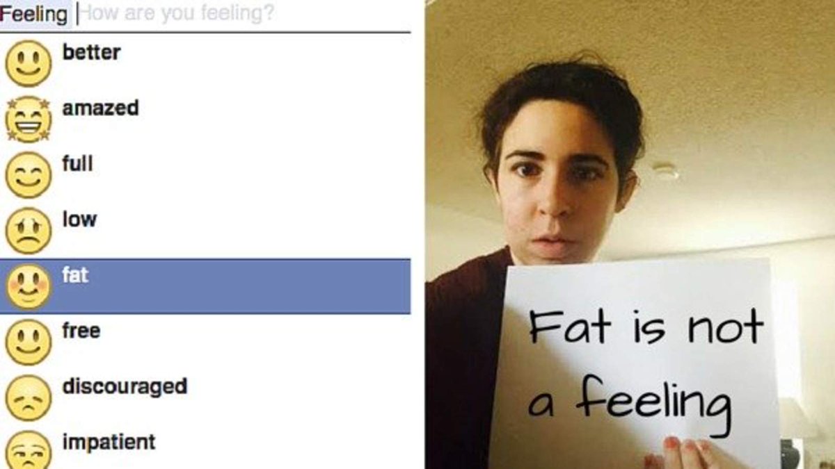 Facebook removes 'feeling fat' status emoji after thousands said it was offensive trib.al/Ewe0nni