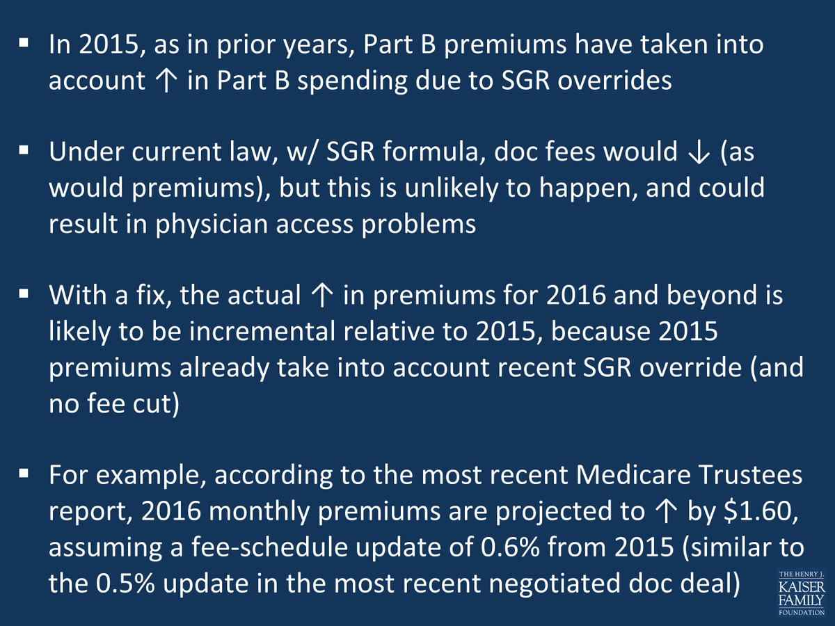tricia_neuman's tweet image. Click here for a few additional points on the #Medicare #SGR #docfix and beneficiary premiums:
