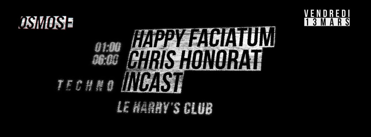 FREAKNOIZER's tweet photo. On se retrouve demain pour OSMOSE ! #HappyFaciatum #ChrisHonorat #Incast 

Gros before au @Detroit_Bar ! http://t.co/fuT7AEBKHd