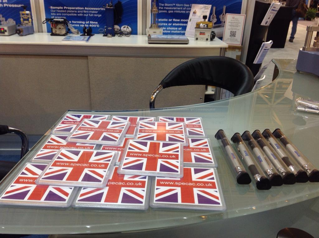 Specac's tweet image. Come and get your #specac coaster or pen at our booth #3730