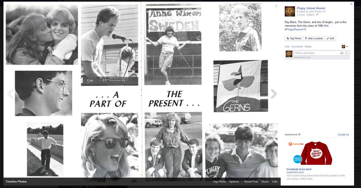 PingryAlumni's tweet photo. Ray Bans, The Gerns, and lots of laughs...just a few memories from the class of 1985 #tbt #PingryReunion15 http://t.co/5KlPaW1ey1