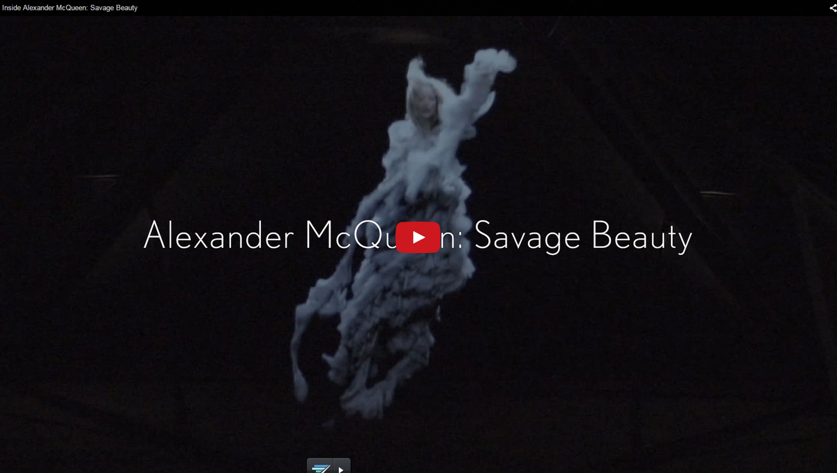 BritishVogue's tweet photo. Step inside the fashion experience of the year, Savage Beauty at the @V_and_A: http://t.co/LaeqOsFz8a http://t.co/nRBdV8demj