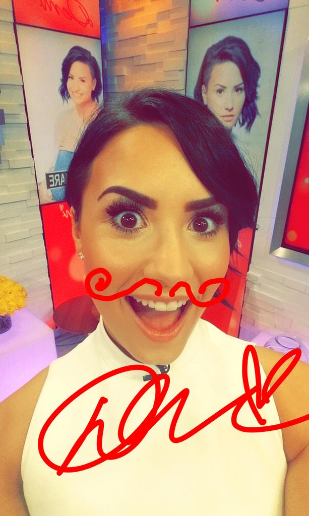 Thanks again to ddlovato for stopping by gma this