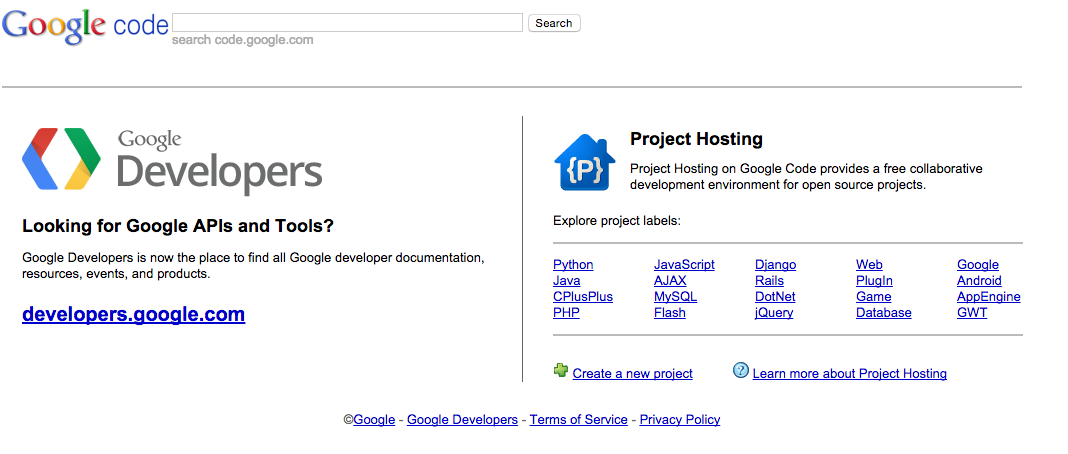 Google hosting