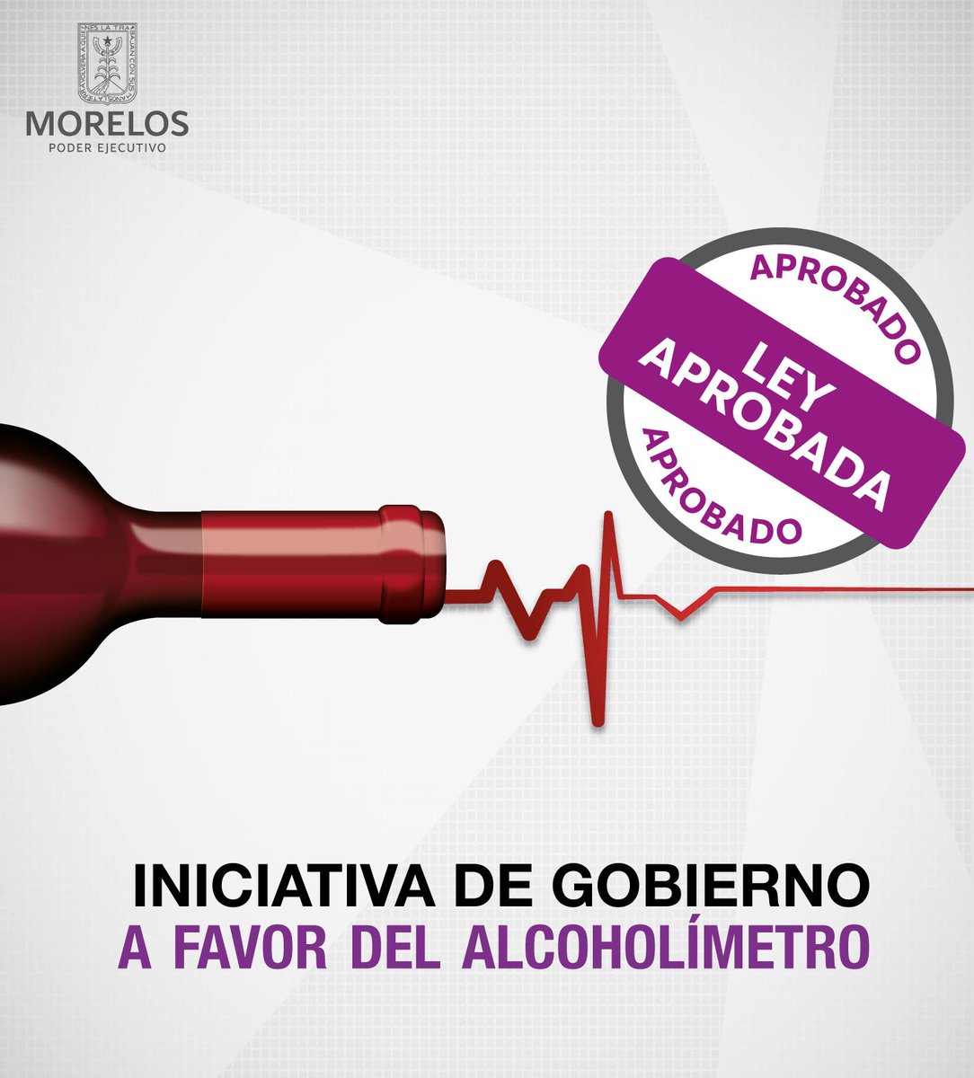GobiernoMorelos's tweet photo. Aprobada la iniciativa de ley a favor de la implementación del alcoholímetro. #Cuernavaca #Morelos http://t.co/NKlKKlBbml