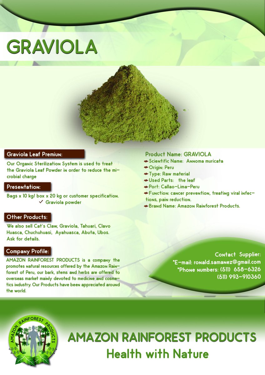 AmazonianProd's tweet photo. The Graviola can be used as a natural supplement in combination with the chemotherapy or any other treatment. http://t.co/scpavMZk2a