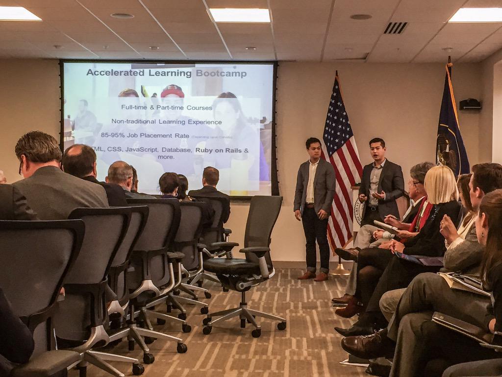 DevPointLabs's tweet image. Kicking off DevPoint&apos;s Hopper Opportunity Women&apos;s Scholarship at GoED. #GirlsCanCode #DevPoint #FreeTuition  #Utah