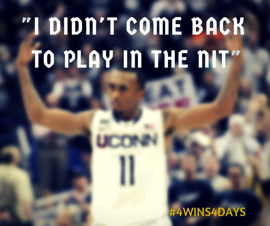 UCHuskiesdotcom's tweet photo. #4wins4days #UconnBasketball #BleedBlue http://t.co/RCQN0EI2Sq