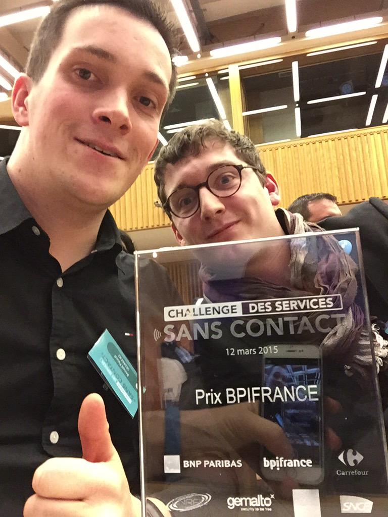 SezamLabs's tweet image. Prix BPI France pour @SezamLabs au #CSC15 ! Happy #startup