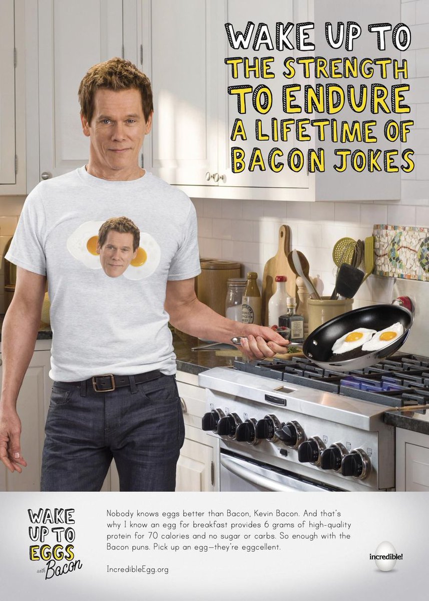 aheartland's tweet photo. RT @WyattBechtel: The egg industry is ordering up a side of Kevin Bacon http://t.co/zhNHdJUjsy #bacon #food http://t.co/Cw2SKm936h