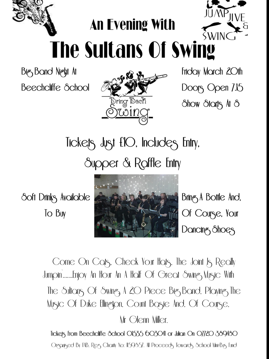BeechcliffeFAB's tweet photo. Pie &amp; Peas ordered for our #charity Big Band Swing Night on 20/3/15. Still time to get your tickets! http://t.co/i7O4oeW9DF