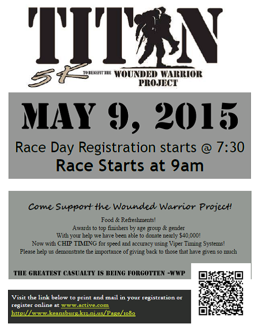 khudson53's tweet photo. The 5th Annual Titan 5K to benefit the Wounded Warrior Project May 9 http://t.co/TA5yJczu8O or http://t.co/YkRmCzlBAa http://t.co/VTqM0DRV2u
