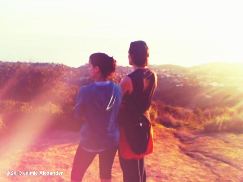 Happy Birthday Jaimie Alexander! Hiking with Hiddleston during THOR training.  (2009) 