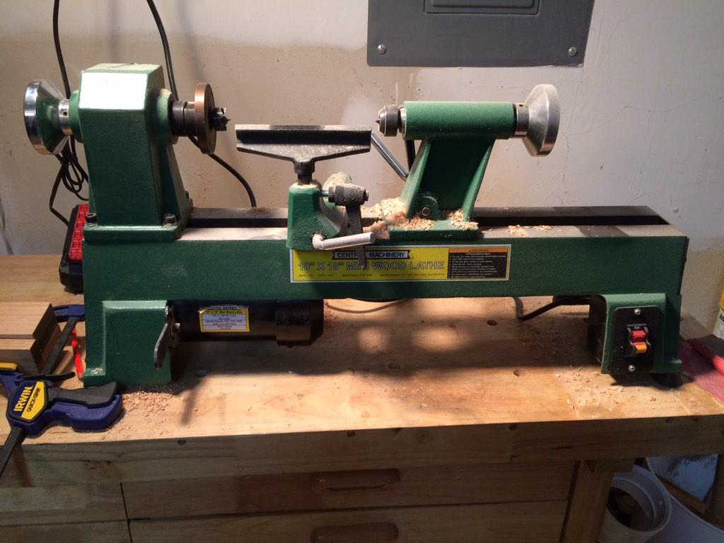 Added a lathe to the shop.  Excited about the possibilities!