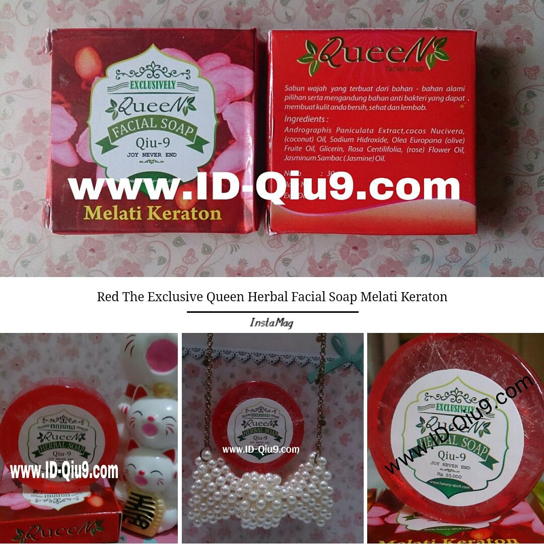 Red The Exclusive Queen Herbal Facial Soap Melati Keraton