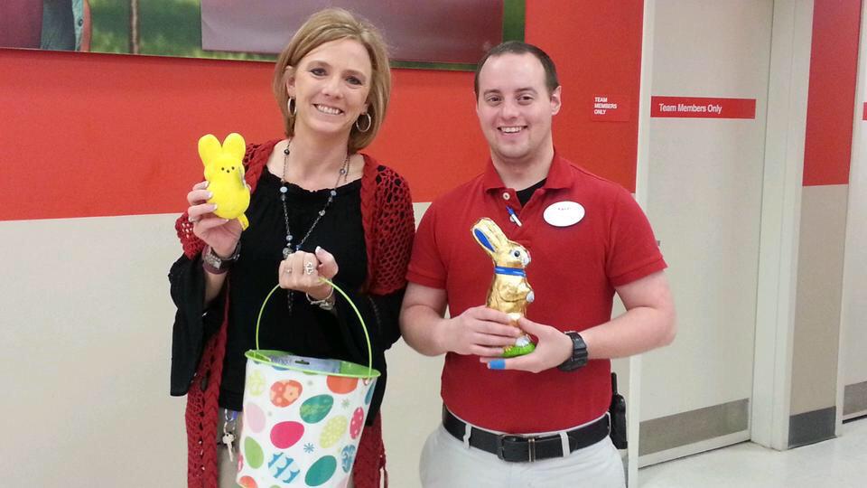 jenniferasmith3's tweet photo. Bunny toss and Golden bunny musical register for fun RedCard games!! Having fun at T1861!! #RedCard #target http://t.co/eXUbcq1oDE
