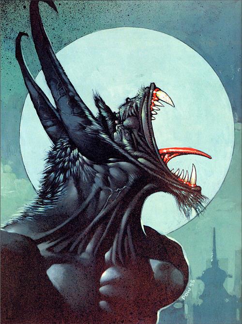 WingedDoctor's tweet image. *The hybird lets out a screech in front of the moon added even more fear into it's "prey"*