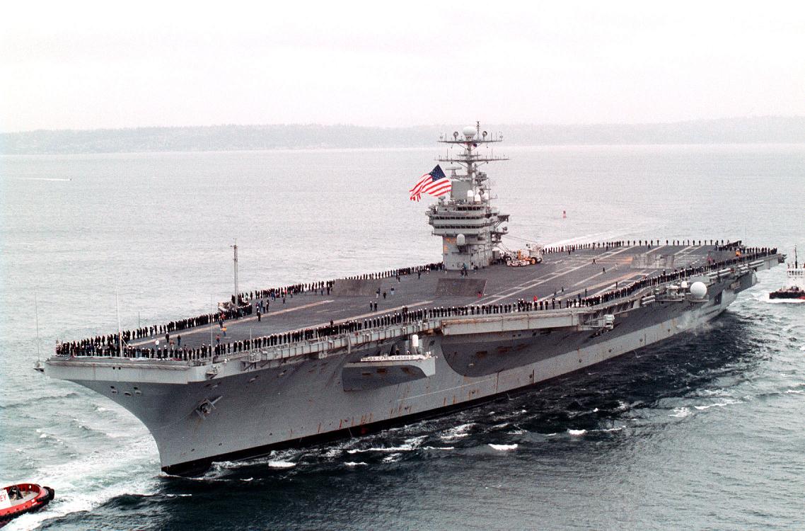 OhhSayCanYouSee's tweet photo. @INTACTNewsA The USS Carl Vinson (CVN-70) has started undergoing repairs and retrofitting at Oyster Bay. http://t.co/tp2mQJehrl