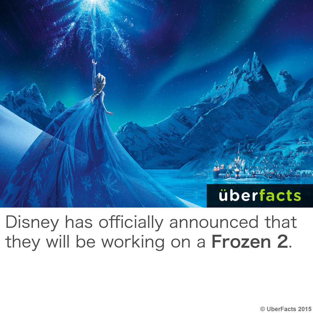 Disney has officially announced a "Frozen 2"