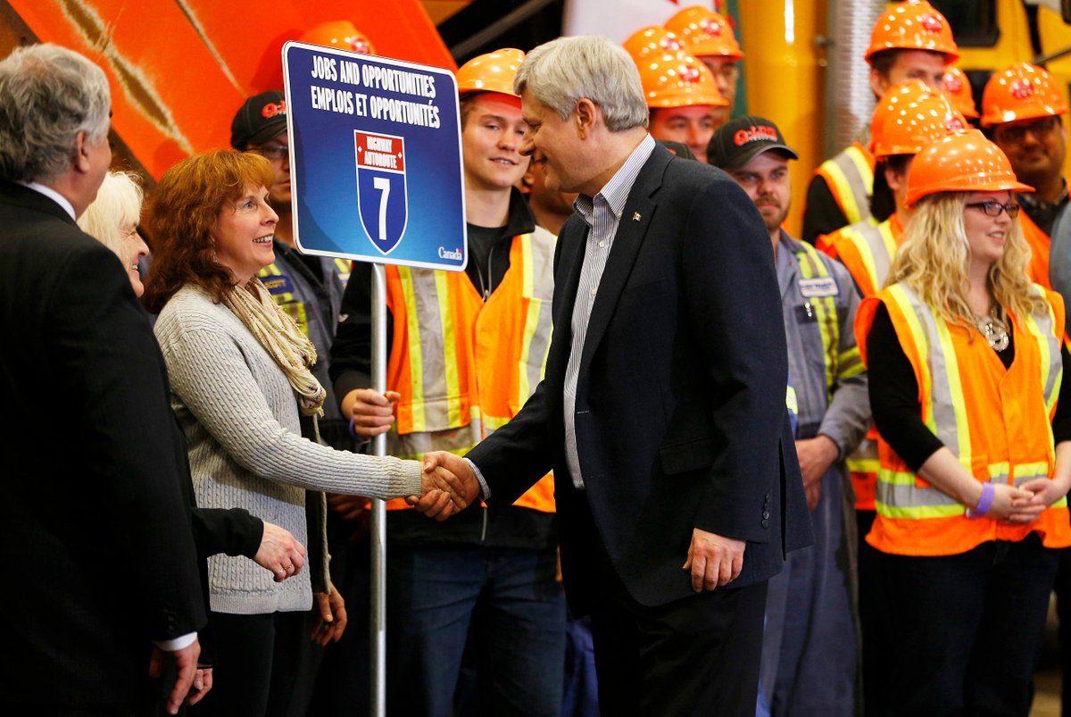 stephenharper's tweet photo. Met with workers of the Saskatoon Highway Repair Depot today following our announcement. #cdnpoli http://t.co/LOVpmvSwAT