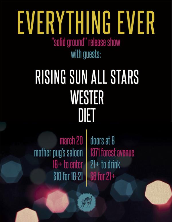 SIPresents's tweet photo. . @EverythingEver_ dropped their record the other day. 
Listen: http://t.co/LOt94SYTTT
Check 'em out next Friday  - http://t.co/gZYMRHFdVD
