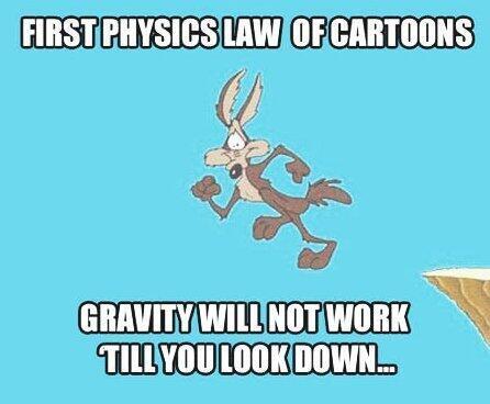 daftlaughs's tweet photo. Cartoon physics http://t.co/6laZyKEytV