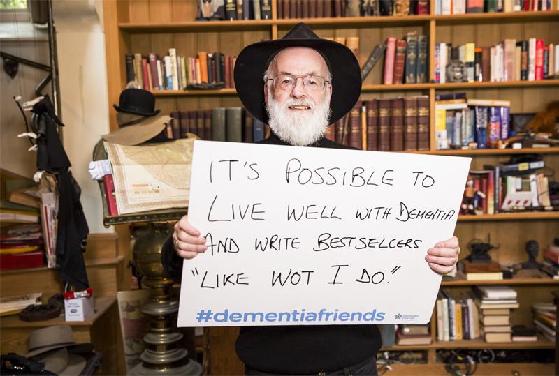 alzheimerssoc's tweet photo. Sir Terry Pratchett was a passionate campaigner for the Society + supported @DementiaFriends  http://t.co/t1PydkXcwv http://t.co/saQZOwcdhM
