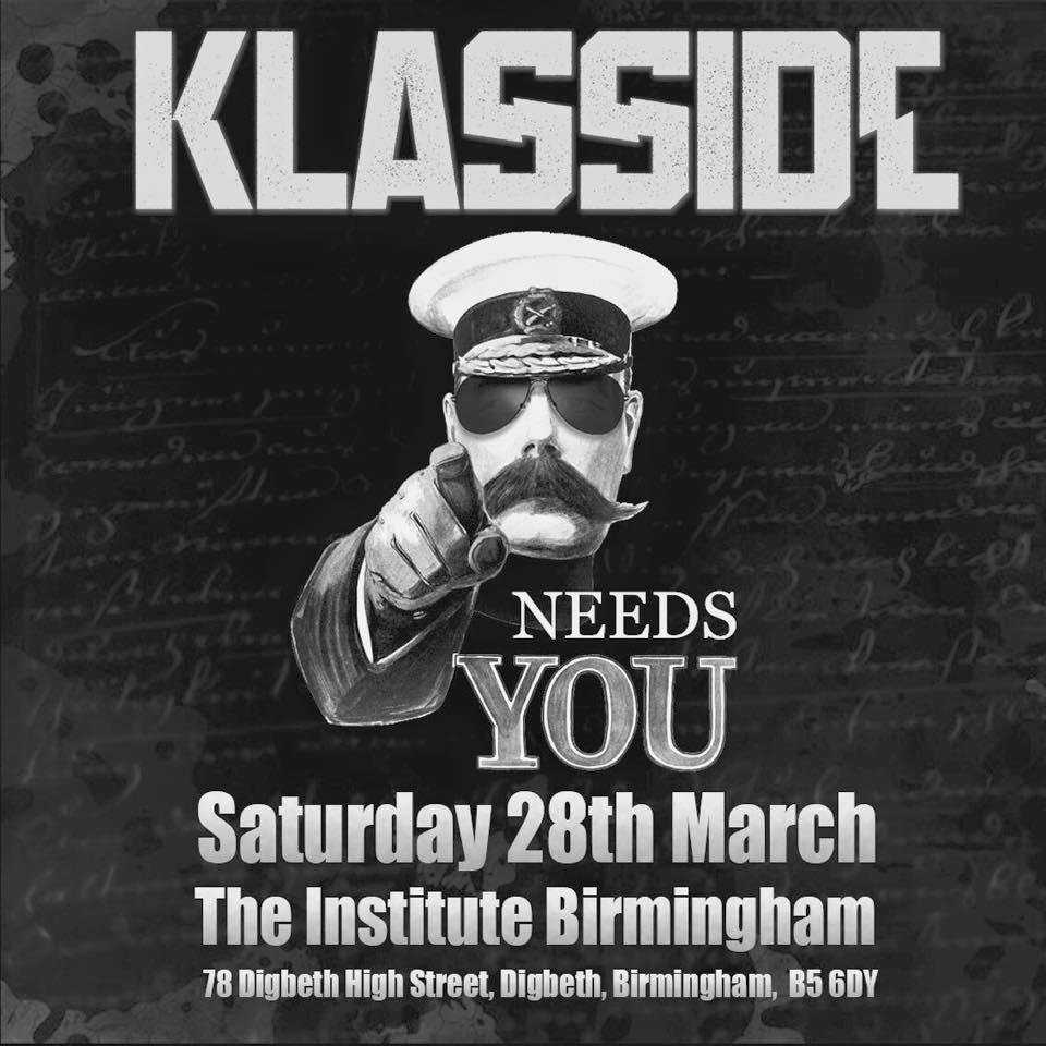 <a href="/KLASSIDE/">KLASSIDE</a> The Institute, Brum, 28th March! <a href="/GigsterUK/">Gigster Promotions</a> @Vicki_MKFM <a href="/TheBadFlowers/">ray | 📖</a> @JMmusic83