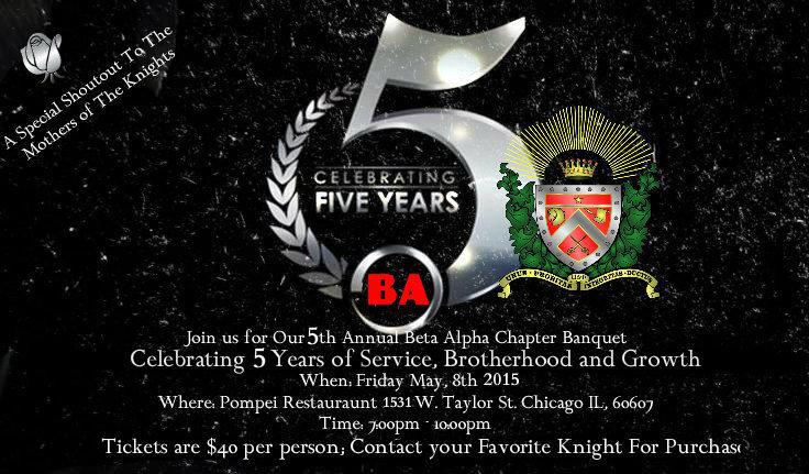 Contact your favorite knight about a ticket for our 5th Annual Banquet #Odphi #BA