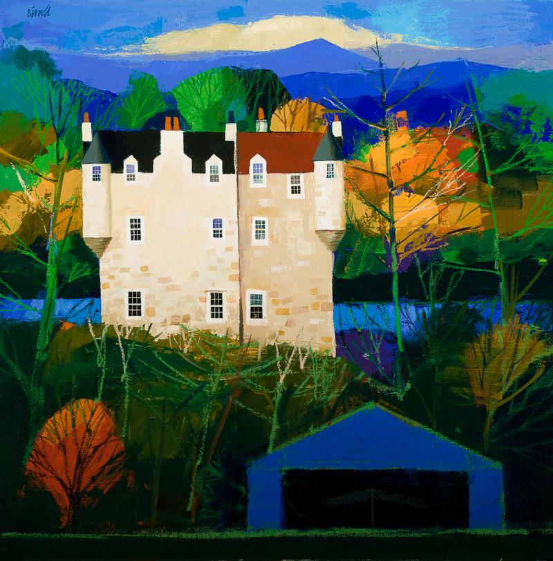 hutterdesign's tweet photo. George #Birrel "Riverbank Castle" #twitart #art #painting #iloveart #artwit #colores #artweet http://t.co/7kNMJJ3ECf